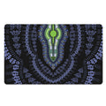 Blue And Black African Dashiki Print Polyester Doormat