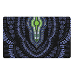 Blue And Black African Dashiki Print Polyester Doormat