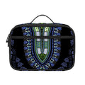 Blue And Black African Dashiki Print Portable Lunch Bag
