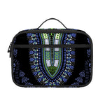 Blue And Black African Dashiki Print Portable Lunch Bag