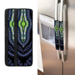 Blue And Black African Dashiki Print Refrigerator Handle Covers
