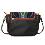 Blue And Black African Dashiki Print Saddle Bag