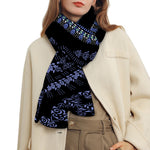 Blue And Black African Dashiki Print Scarf