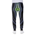 Blue And Black African Dashiki Print Scuba Joggers
