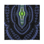 Blue And Black African Dashiki Print Silk Bandana