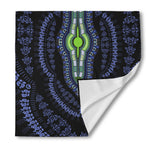 Blue And Black African Dashiki Print Silk Bandana