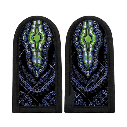 Blue And Black African Dashiki Print Skillet Handle Cover