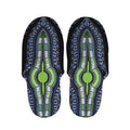 Blue And Black African Dashiki Print Slippers