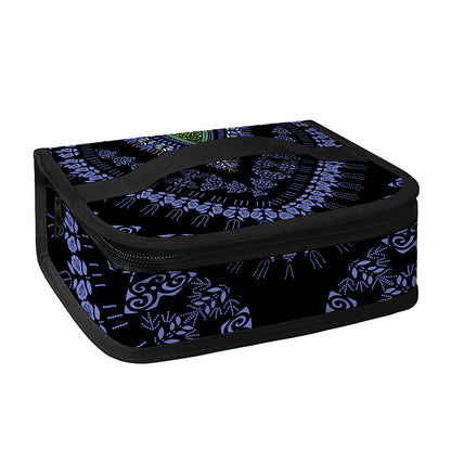 Blue And Black African Dashiki Print Small Lunch Bag