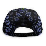 Blue And Black African Dashiki Print Snapback Cap