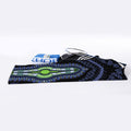 Blue And Black African Dashiki Print Sports Towel