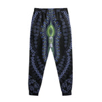 Blue And Black African Dashiki Print Sweatpants