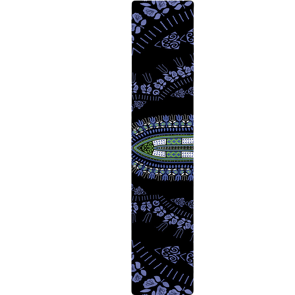 Blue And Black African Dashiki Print Table Runner