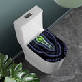 Blue And Black African Dashiki Print Toilet Lid Cover