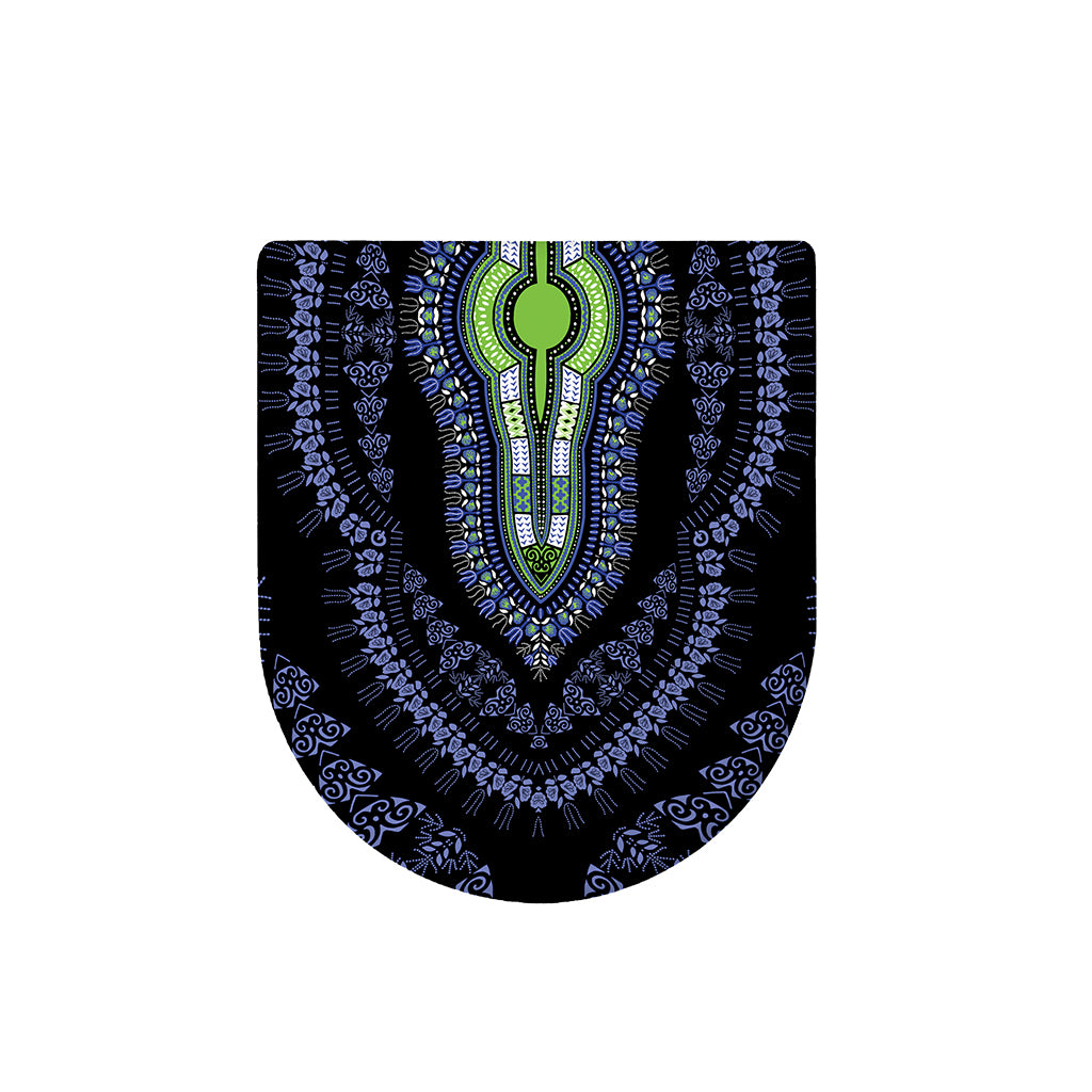 Blue And Black African Dashiki Print Toilet Lid Cover