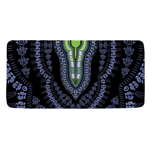 Blue And Black African Dashiki Print Towel