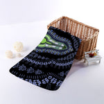 Blue And Black African Dashiki Print Towel