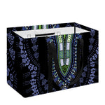 Blue And Black African Dashiki Print Utility Tote Bag