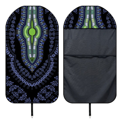 Blue And Black African Dashiki Print Waterproof Car Seat Cover
