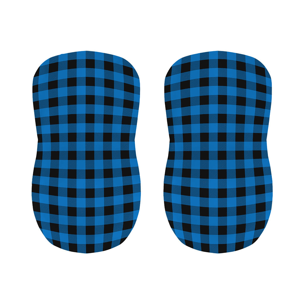 Blue And Black Buffalo Check Print Bar Stool Covers