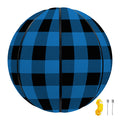 Blue And Black Buffalo Check Print Basketball
