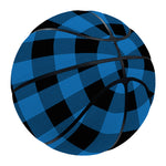 Blue And Black Buffalo Check Print Basketball