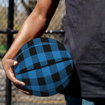 Blue And Black Buffalo Check Print Basketball
