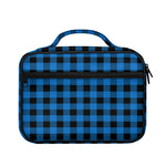 Blue And Black Buffalo Check Print Briefcase Bible Bag