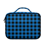 Blue And Black Buffalo Check Print Briefcase Bible Bag