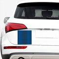 Blue And Black Buffalo Check Print Car Sticker