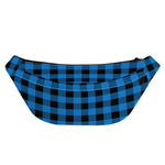 Blue And Black Buffalo Check Print Fanny Pack