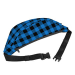 Blue And Black Buffalo Check Print Fanny Pack