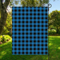 Blue And Black Buffalo Check Print Garden Flag