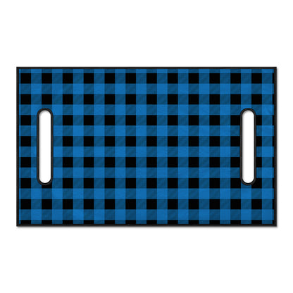 Blue And Black Buffalo Check Print Golf Cart Seat Cover