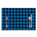 Blue And Black Buffalo Check Print Placemat