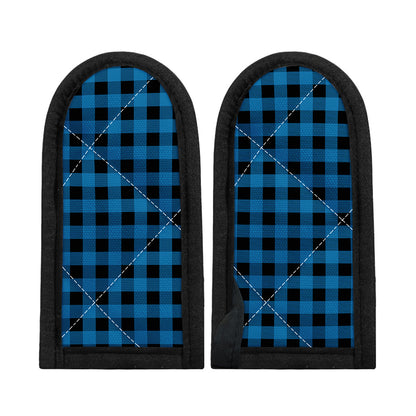 Blue And Black Buffalo Check Print Skillet Handle Cover