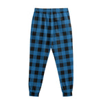Blue And Black Buffalo Check Print Sweatpants