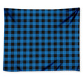Blue And Black Buffalo Check Print Tapestry