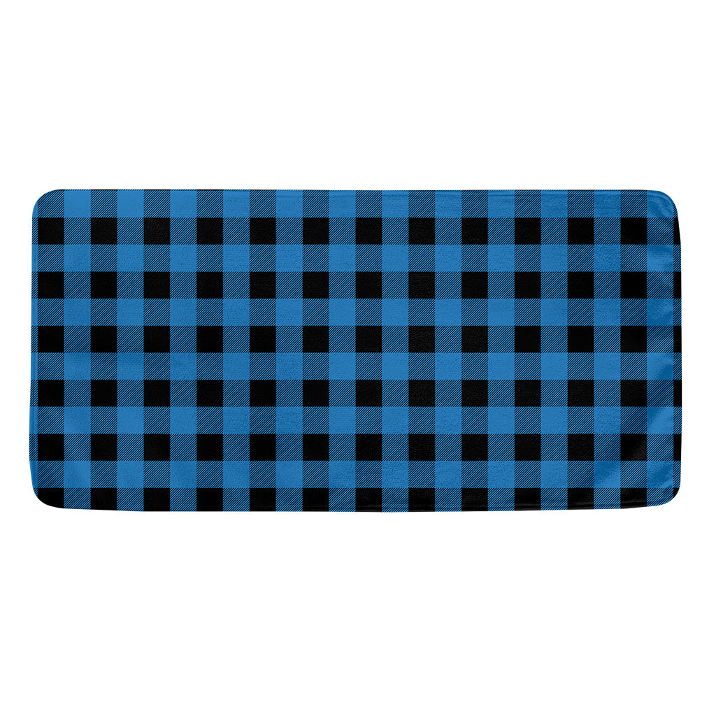 Blue And Black Buffalo Check Print Towel