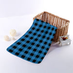 Blue And Black Buffalo Check Print Towel