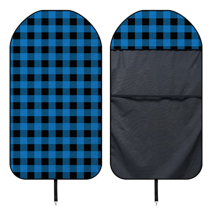 Blue And Black Buffalo Check Print Waterproof Car Seat Cover