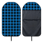 Blue And Black Buffalo Check Print Waterproof Car Seat Cover