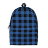 Blue And Black Buffalo Plaid Print Backpack