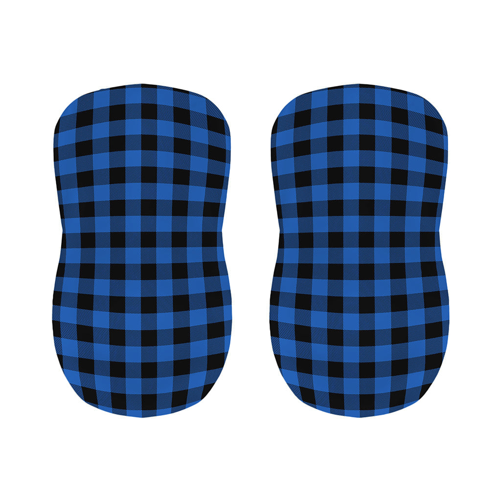 Blue And Black Buffalo Plaid Print Bar Stool Covers