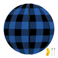 Blue And Black Buffalo Plaid Print Basketball