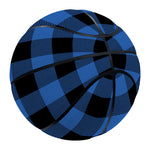 Blue And Black Buffalo Plaid Print Basketball