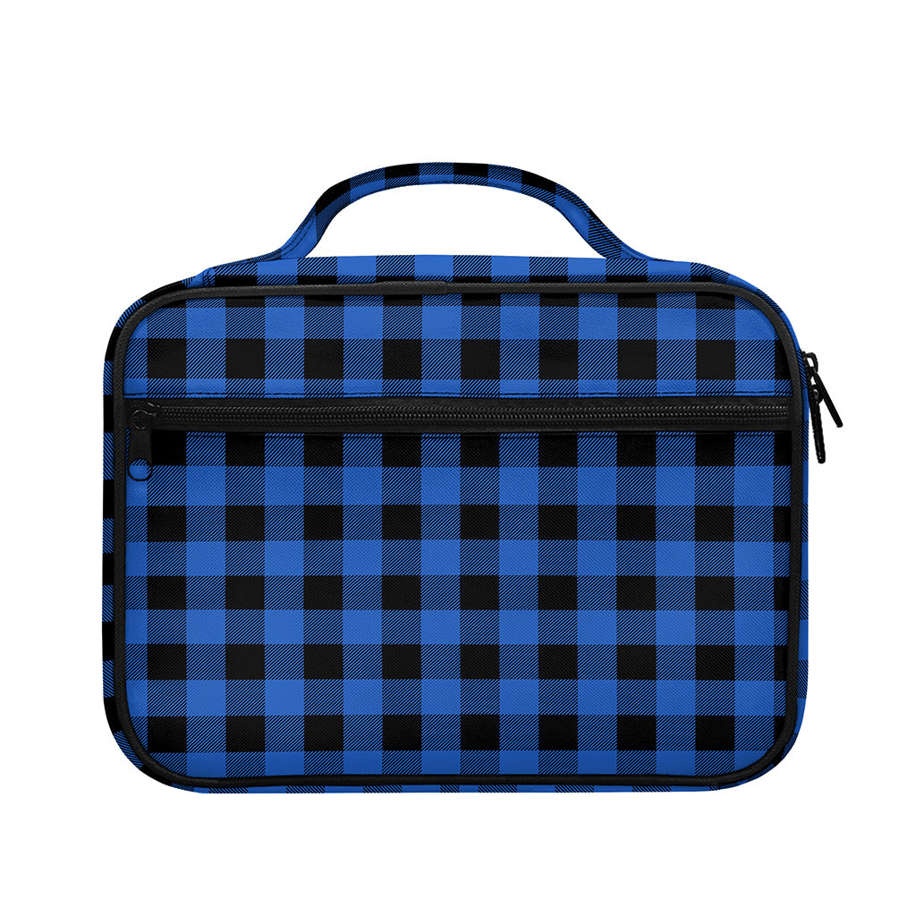 Blue And Black Buffalo Plaid Print Briefcase Bible Bag