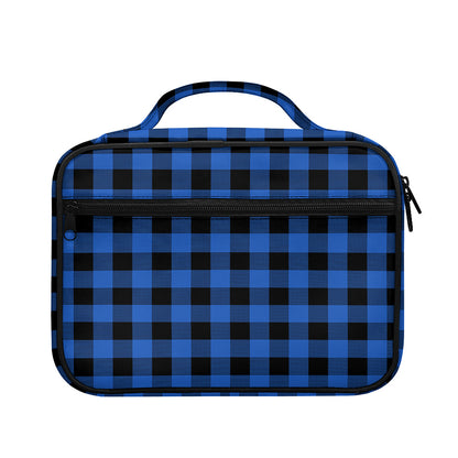 Blue And Black Buffalo Plaid Print Briefcase Bible Bag