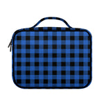 Blue And Black Buffalo Plaid Print Briefcase Bible Bag