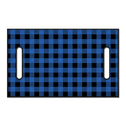Blue And Black Buffalo Plaid Print Golf Cart Seat Cover